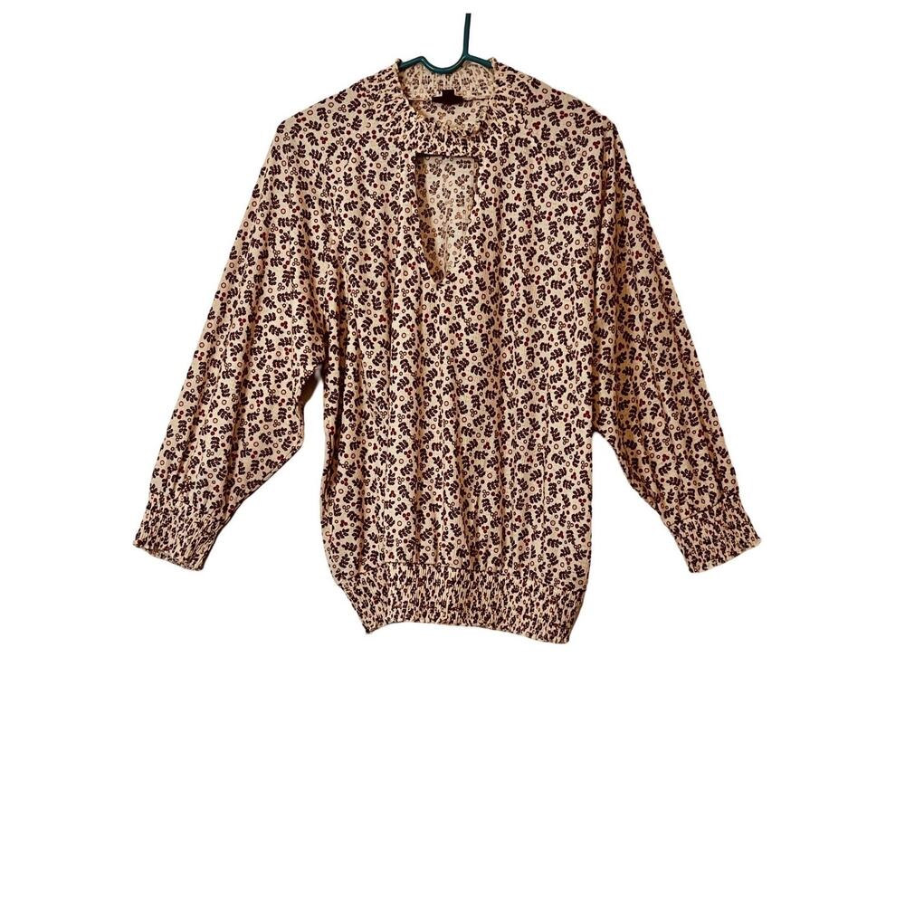 Torrid Top Womens Size 2X Red Green Pullover Keyhole Neck Torrid Size 2